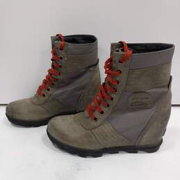 Sorel Women's Brown Wedge Boots Size 9 alternative image