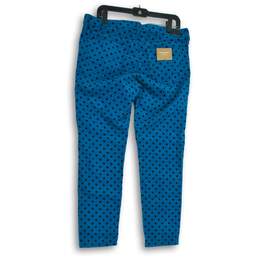 NWT AG Adriano Goldschmied Womens Blue Black Polka Dot Ankle Jeans Size 32 alternative image