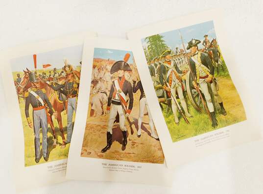 Vintage Set No. 1 The American Soldier 10 Art Prints image number 1