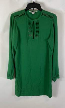 Diane von Furstenberg Green Shift Dress - Size 4