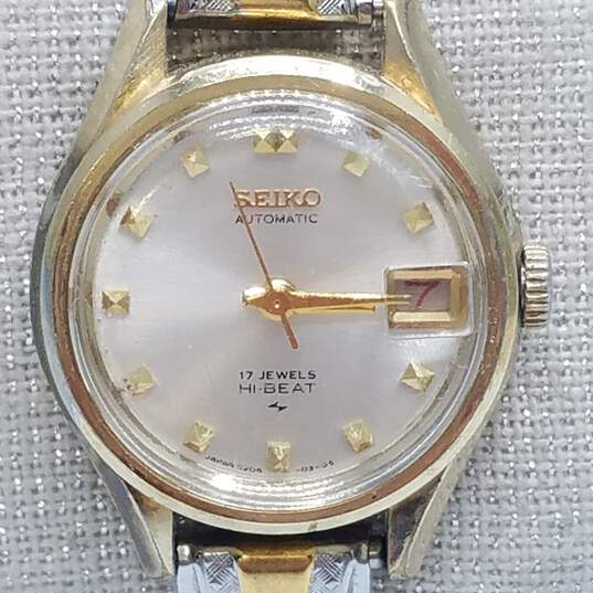 Antique Seiko Hi-Beat, 17 Jewel Stainless Steel Ladies Watch image number 1
