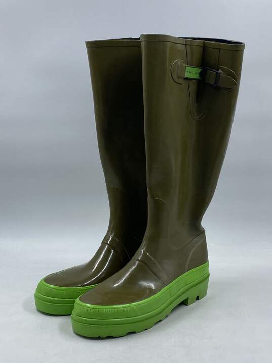 Marc Jacobs Green Rain Boot Boot Men 10 image number 1