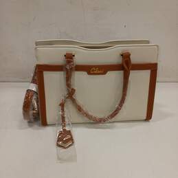Cluci White & Brown Handbag W/ Tags
