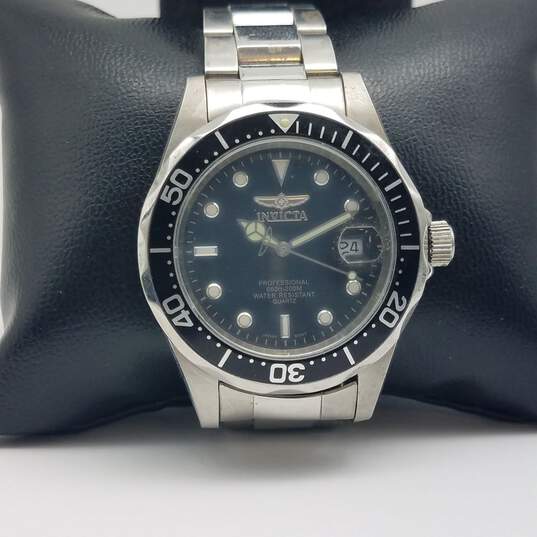 Invicta 8932A 38mm WR 66Ft Professional Black Dial Date Watch 108g image number 1