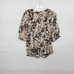 Maeve Multicolor Floral Patterned Button Up Blouse WM Size S alternative image