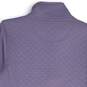 L.L. Bean Womens Lavender Long Sleeve Mock Neck Pullover Sweatshirt Size Small image number 4