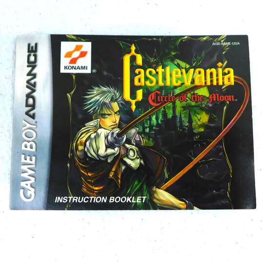 Castlevania: Circle of the Moon Nintendo GameBoy Advance GBA Manual Only image number 1