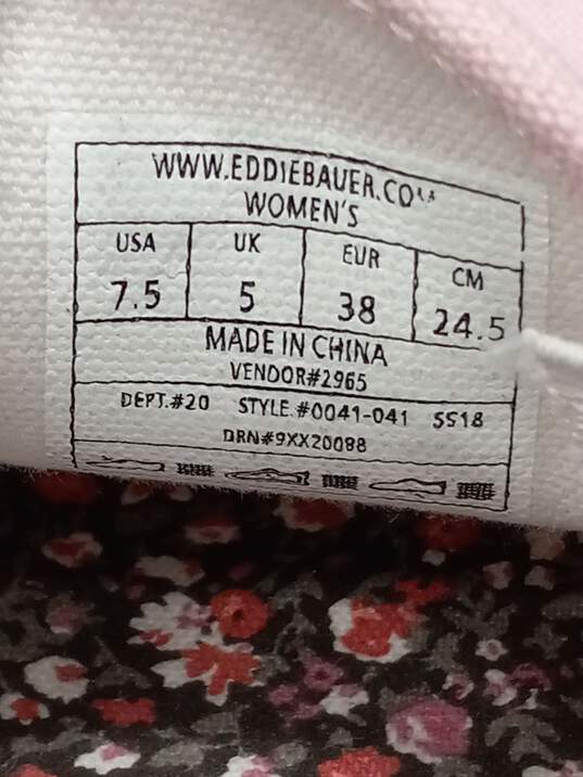 Eddie Bauer Pink Canvas Slip On Sneakers Women's Size 7.5 image number 6