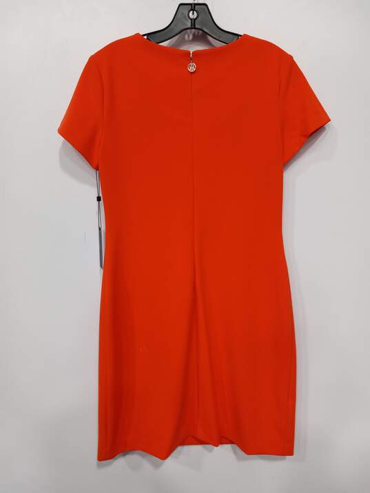 Women’s Tommy Hilfiger Orange Mod Dress Sz 6 NWT image number 2