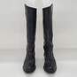 Frye Lindsay  Plate Boots in Black Leather Women's Boots Size 6B image number 4