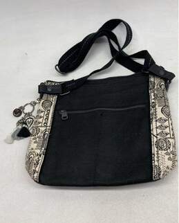 Sakroots Black And White Artists Circle Crossbody Purse