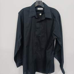 Pierre Cardin Women's Black Button Up Shirt Size Medium