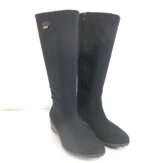 Mephisto Gore-Tex Linda Black Wedge Winter Boots Women's Size 6.5 image number 3