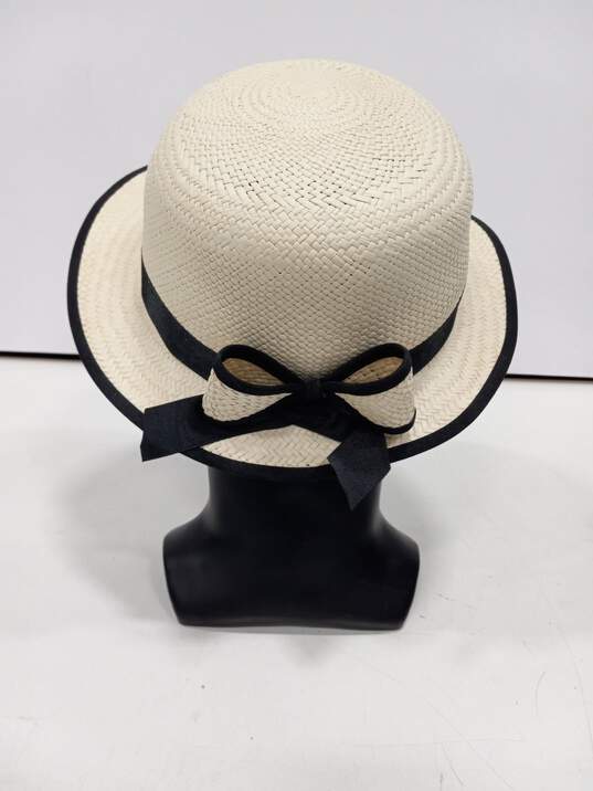 Barranco Women's Panama Hat W/ Bow Sz S image number 3
