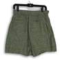 Athleta Womens Green Flap Pocket Elastic Adjustable Waist Hot Pant Shorts Size 6 image number 2