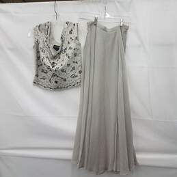 The J. Peterman Co. Silk Top & Skirt Size 4