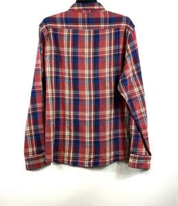 NWT Tailor Vintage Mens Multicolor Plaid Flannel Button-Up Shirt Size L alternative image