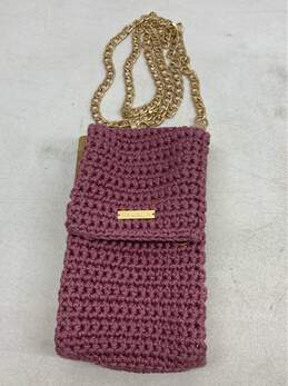 Paraca Pink And Brown Small Crossbody Purse