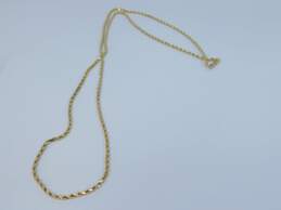 14K Yellow Gold Rope Chain Necklace 24.3g alternative image