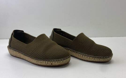 Cole Haan Reilly Olive Green Espadrille Knit Loafers Shoes Women's Size image number 3