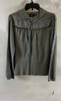 DKNY Active Womens Gray Long Sleeve Drawstring Full-Zip Hoodie Size X Large image number 1