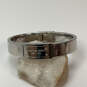 Designer Michael Kors Silver-Tone Round Shape Hinged Bangle Bracelet image number 1