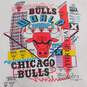 1993 Magic Johnson Chicago Bulls 3-Peat World Champions T-Shirt Sz Medium image number 3