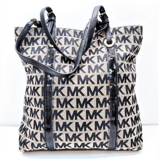 Michael Michael Kors monogram-print tote bag, Black