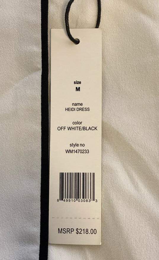 NWT Walter Baker Womens Off White Black Heidi Eyelet Sleeveless Mini Dress Sz M image number 5