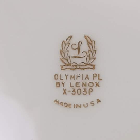 Vintage set of 6 Lenox Olympia PL Dinner Plates image number 4