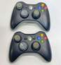 Microsoft Xbox 360 controllers - Lot of 2, black image number 1
