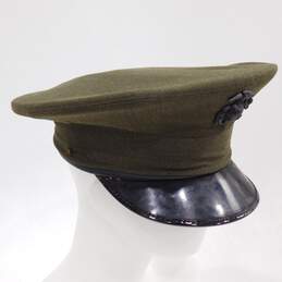 USMC Kingform Size 7 Service Dress Visor Cap/Hat, Olive Green US Marines alternative image