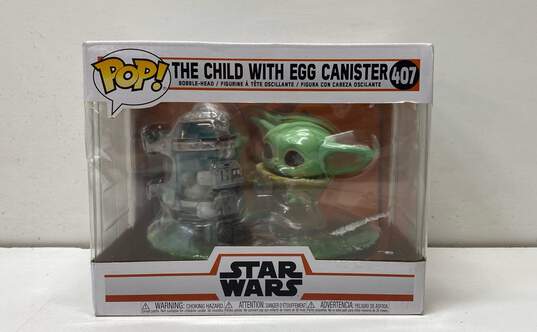 Funko Pop Deluxe Star Wars The Child With Egg Canister #407 image number 1