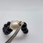 14k Gold FW Pearl & Onyx Beaded Expandable Bracelet 28.0g image number 5