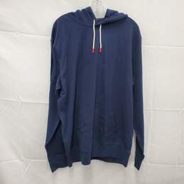NWT J. Crew Navy Blue Relaxed Pullover Hoody Size XL