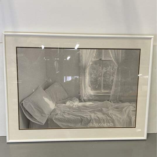 BED, AMAGANSETT Print by Lilo Raymond c.1977 Matted & Framed image number 1