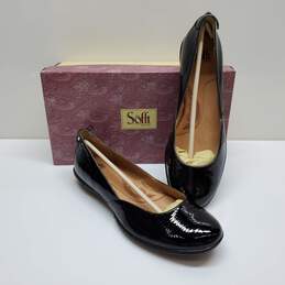 Sofft 1017511 Women Black Patent Leather Lace Bow Heel Comfort Shoe Size 11M