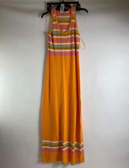 Trina Turk Orange Striped Tank Top Dress XS