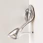 Aldo Women's Silver Metallic Peep Toe Pumps Size 8 image number 1