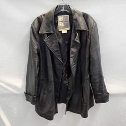 Middlebrook Park Black Genuine Leather Jacket Size XL
