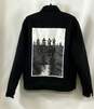 Netflix Stranger Things Mens Black Graphic Print Long Sleeve Bomber Jacket Sz M image number 2