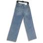NWT Pistola Womens Blue Denim Medium Wash Wide Leg Jeans Size 27 image number 2