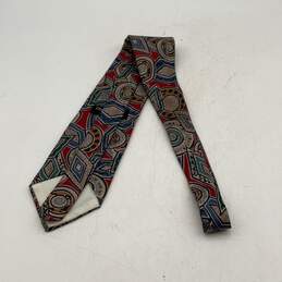 Christian Dior Mens Monsieur Multicolor Abstract Adjustable Pointed Necktie alternative image