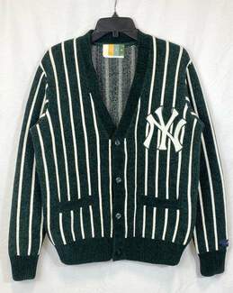 Kith MLB New York Yankees Green Cardigan Sweater - Size Small