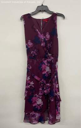 JENNIFER LOPEZ Purple Floral Print Casual Dress NWT - Size XL