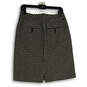 Womens White Black Plaid Slash Pocket Straight & Pencil Skirt Size 2 P image number 2