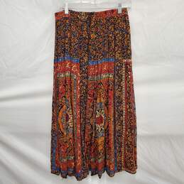 NWT VTG Istanbul Carpet WM's 100% Rayon Button Skirt Size 14 alternative image