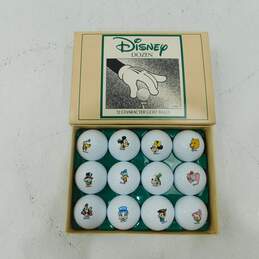 Vintage Disney Dozen 12 Character Golf Balls IOB