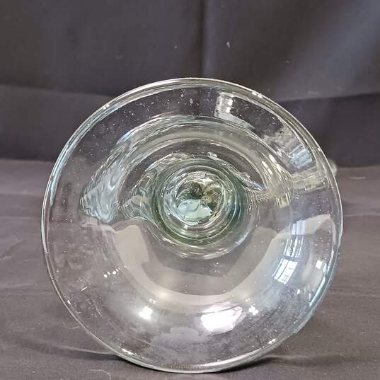 14" Humming Bird Heart Shaped Glass Vase image number 4