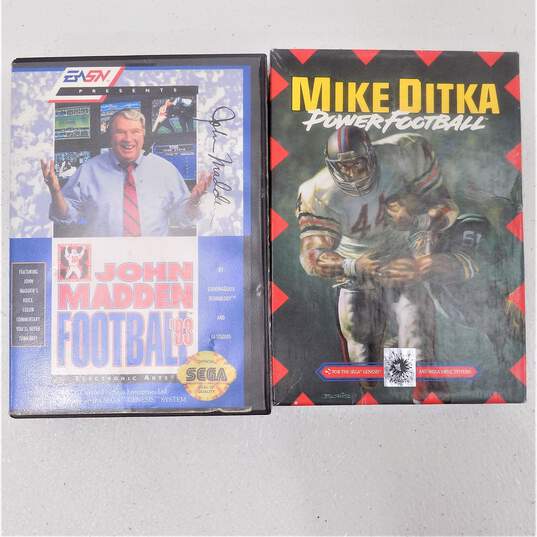 20 Sega Genesis Sports Games in Cases Mike Ditka Power Football NBA Action 94 image number 4